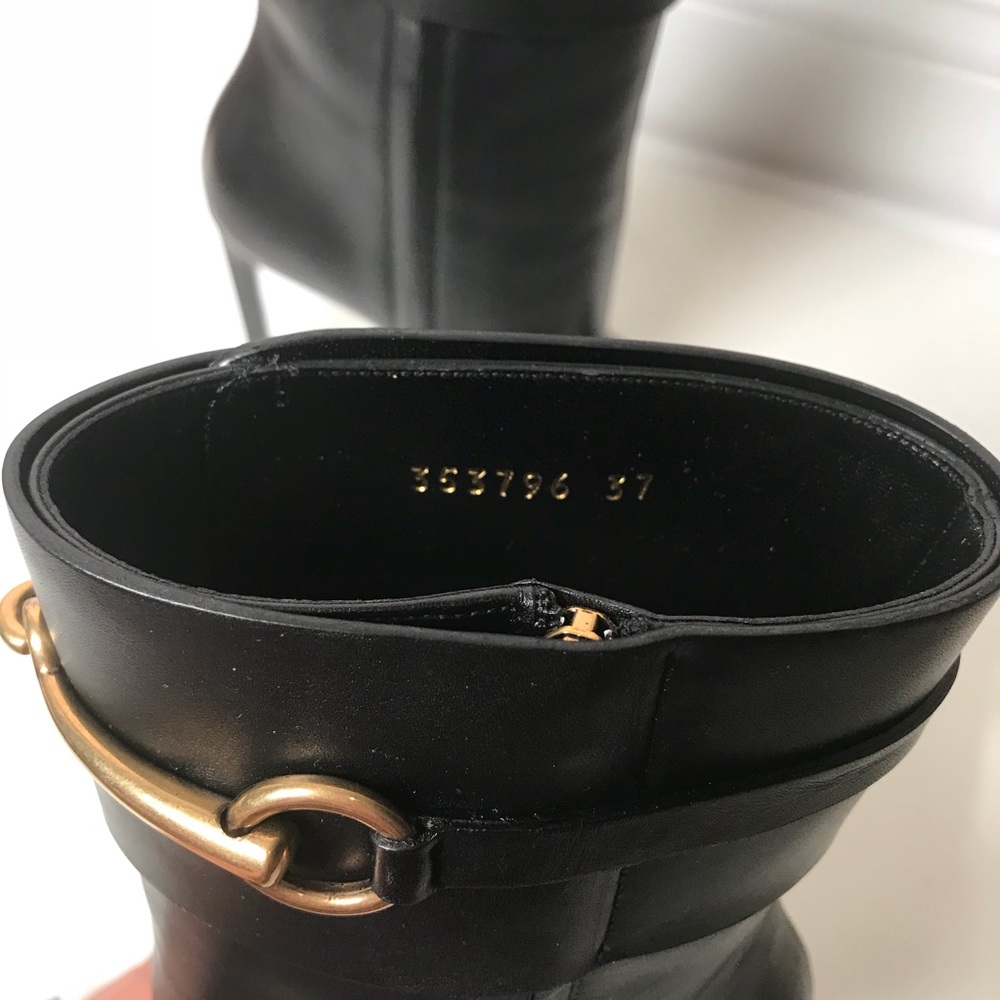 SOLD Gucci Horsebit Leather Ursula Ankle Boots - Picture 8 of 8